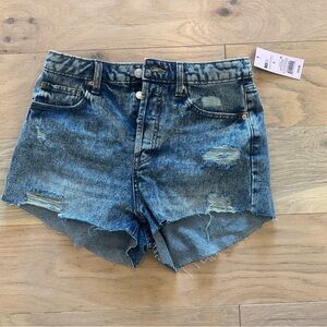 Wild Fable Blue Jean Shorts High-Waisted Distressed